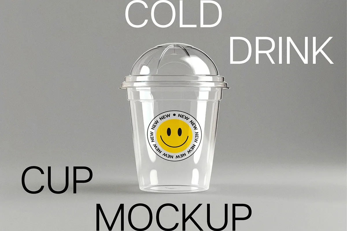 Cold Drink Cup Mockup