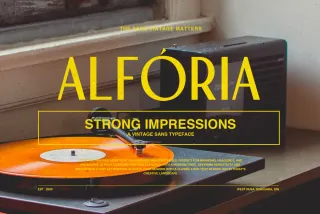 Alforia - Vintage Sans Serif Font