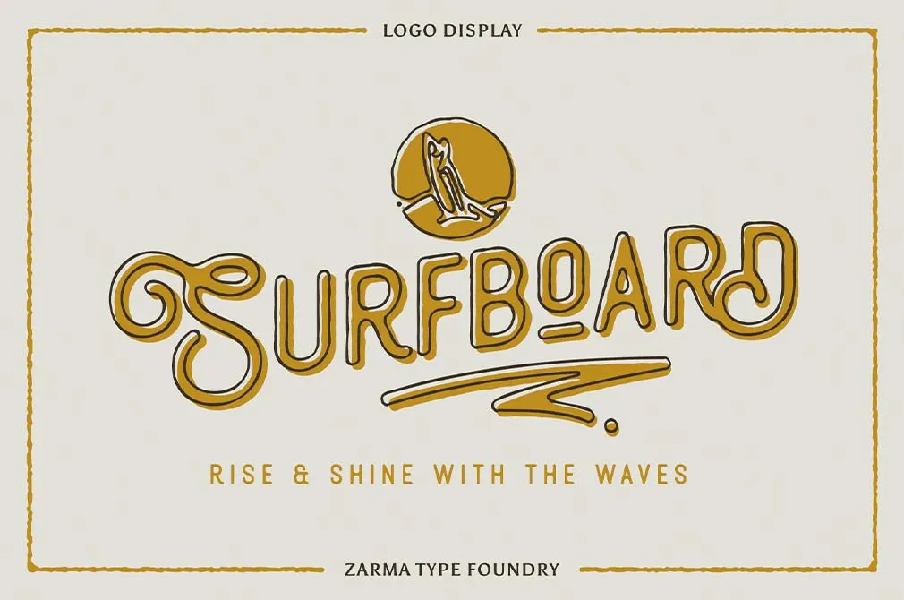 Thourenz — Monoline Vintage Font