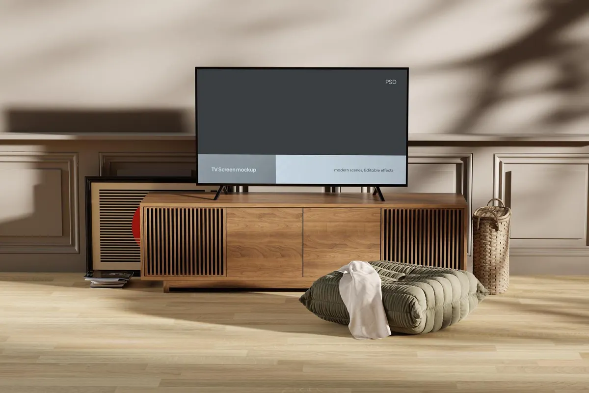 Interior TV Mockup