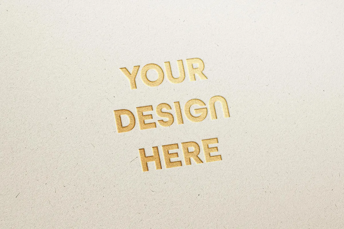 Golden Logo Mockup