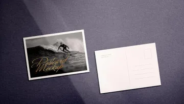 Front & Back Postcard Mockup