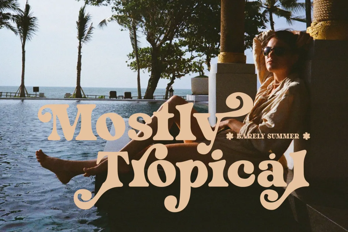 Kerih Moady - Retro Groovy Display Font