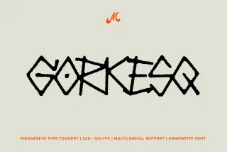 Gorkesq - Ancient Handwritten Display Font