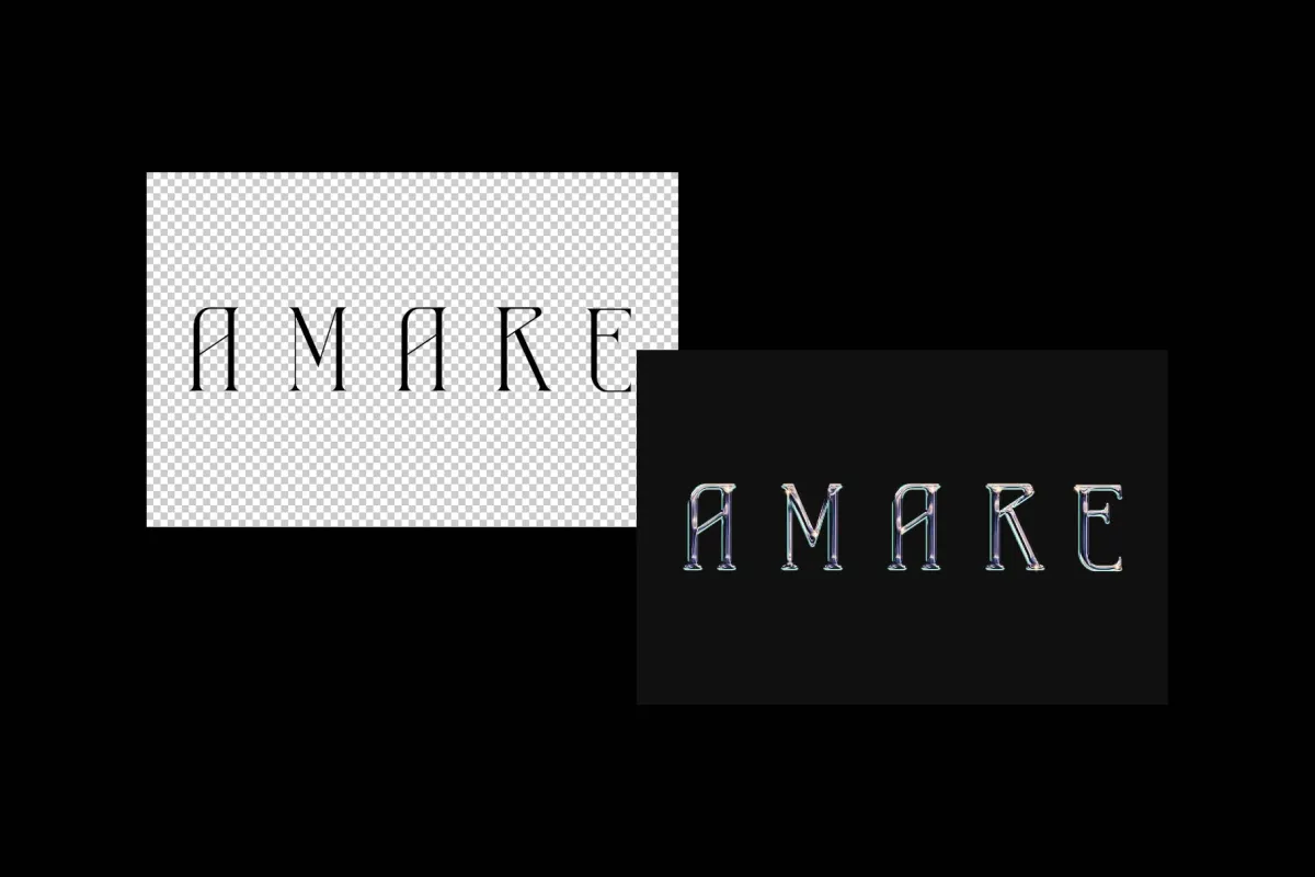 Chrome Text Effect