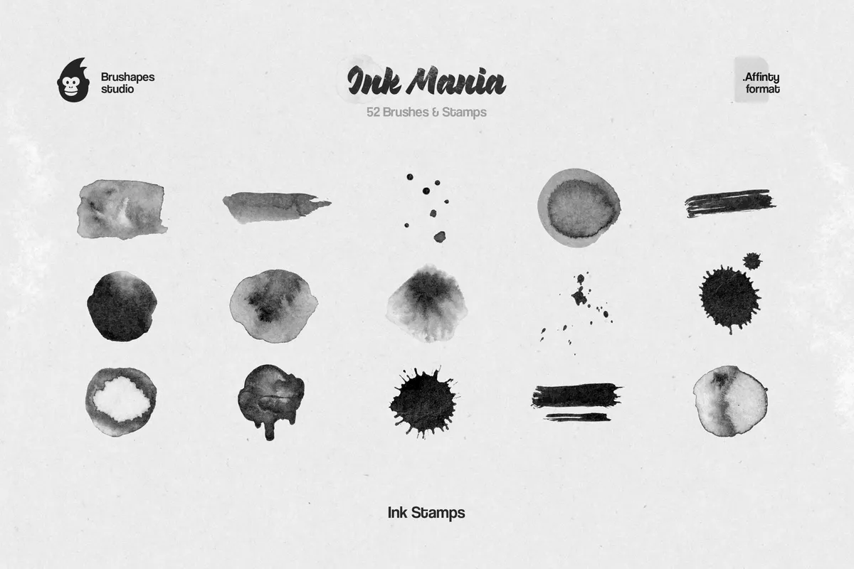 Ink Mania Affinity Designer Brushes
