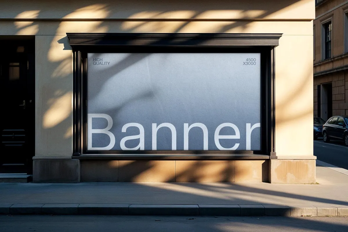 Shopfront Banner Mockup