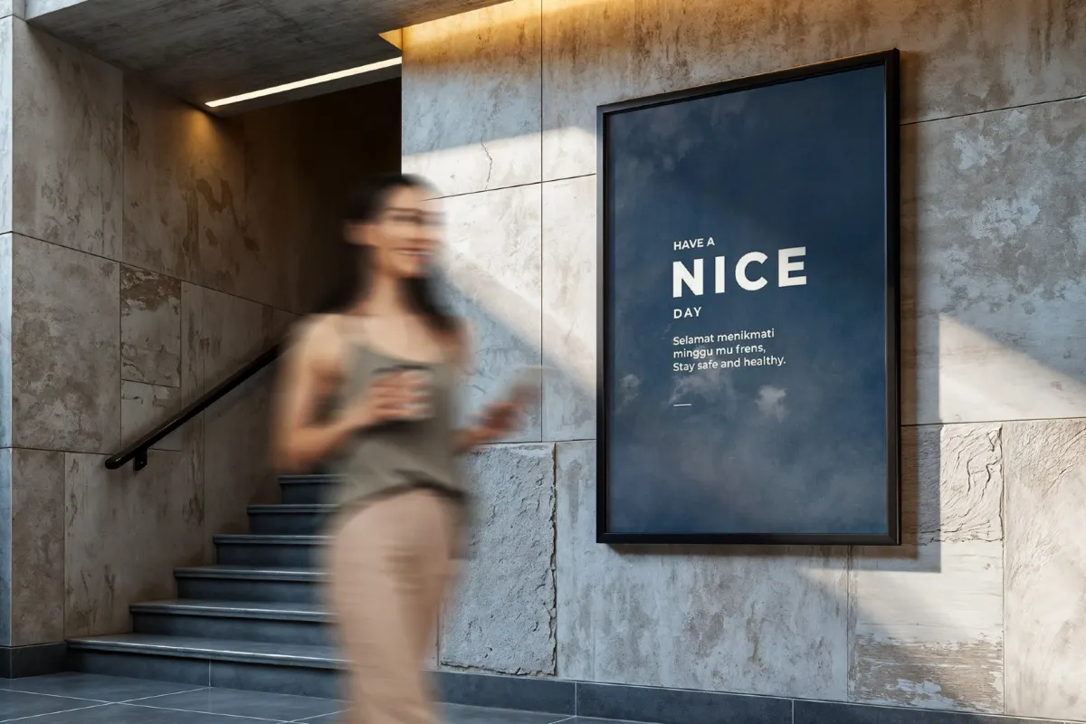 Concrete Interior Poster Mockup Set