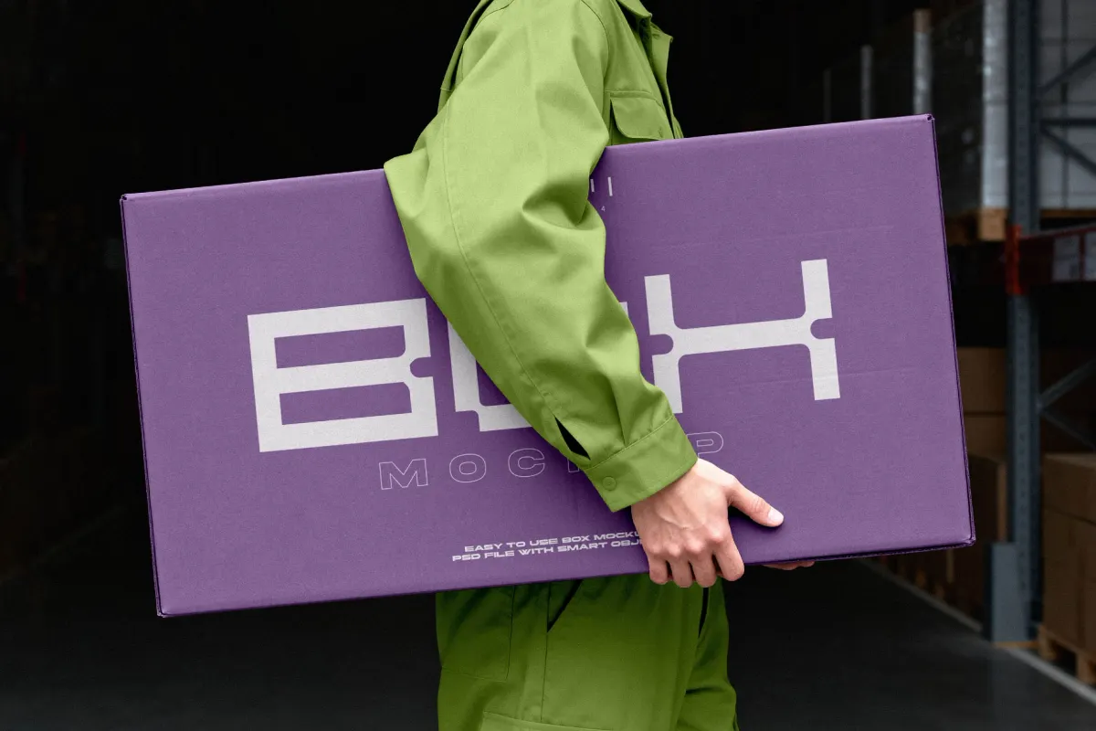 Delivery Box Mockup