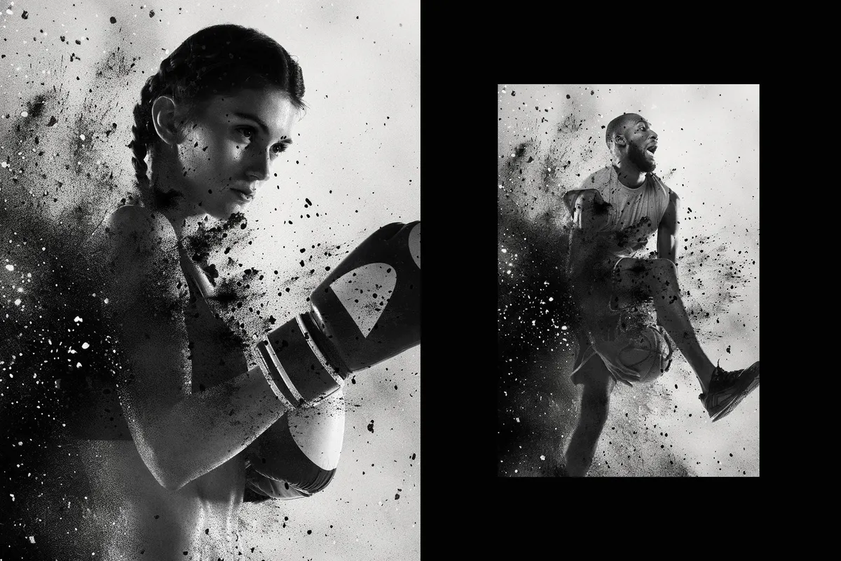 Dust Powder Poster Effect