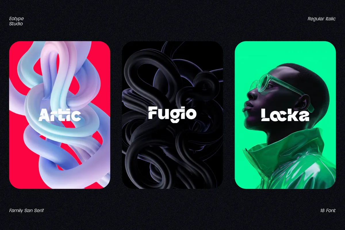 Jettic - Futuristic Sans Serif Font Family