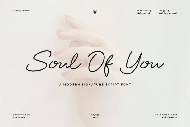 Soul Of You - Modern Signature Script Font