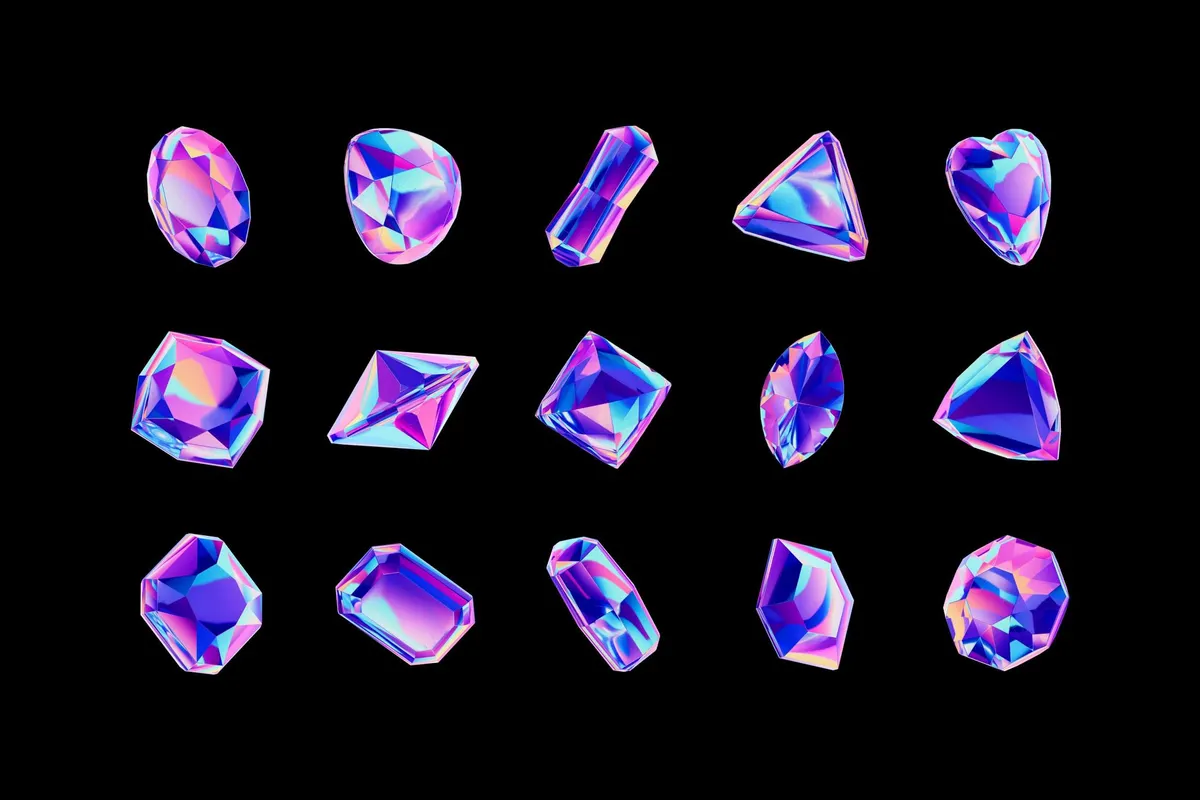 Crystals Collection | 3D Objects