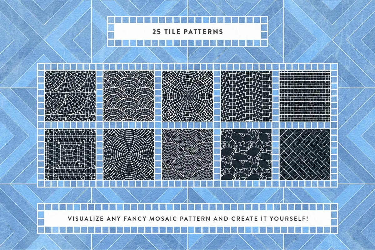 Mosaic Tile Illustrator Brushes