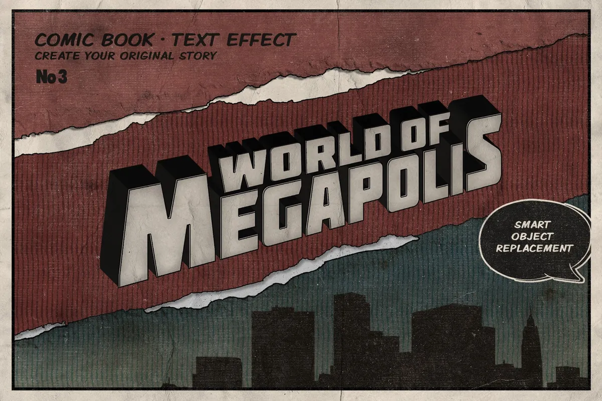 Vintage Comics Text Effects