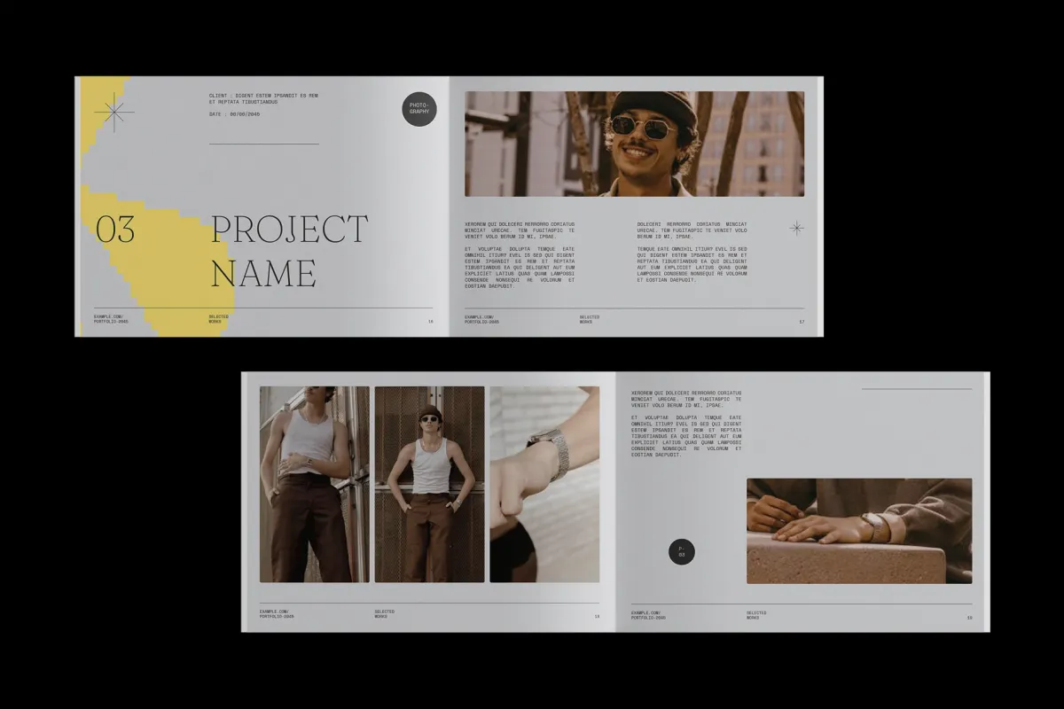 Modern Design Portfolio Affinity Template – Portoe