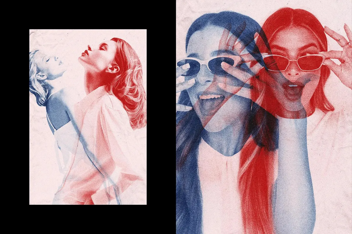 Overprint Photo Effect