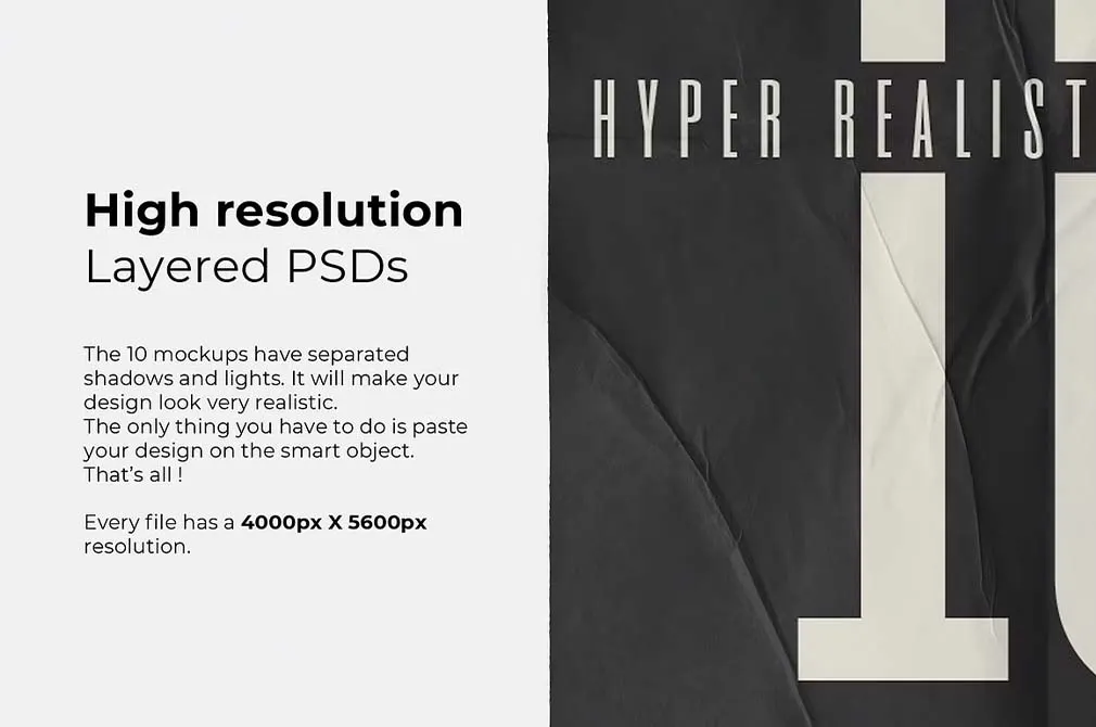 Wrinkled Papers & Plastics Mockups