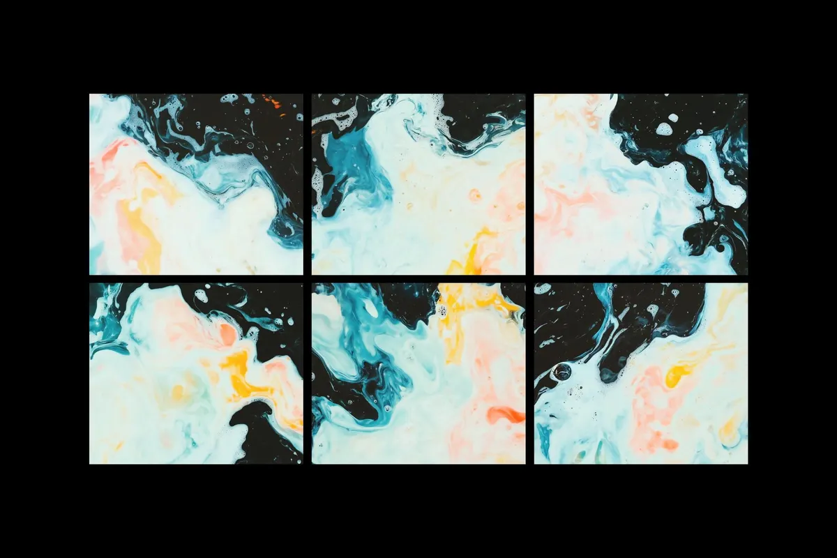 Dark Substance & Foam: Texture Backgrounds