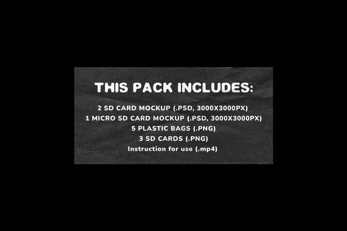 SD Card Mockup Pack