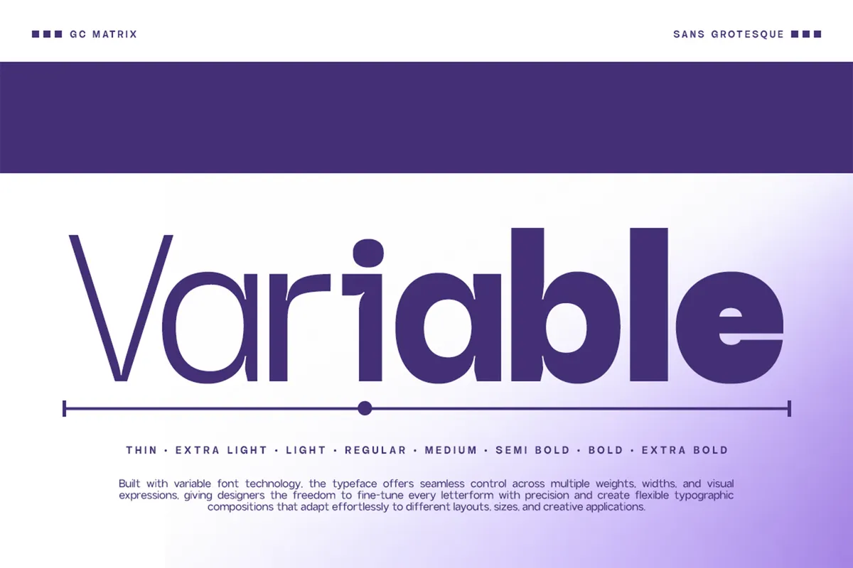 GC Matrix Vol. 2 - Ink Trap Sans Serif Font Family