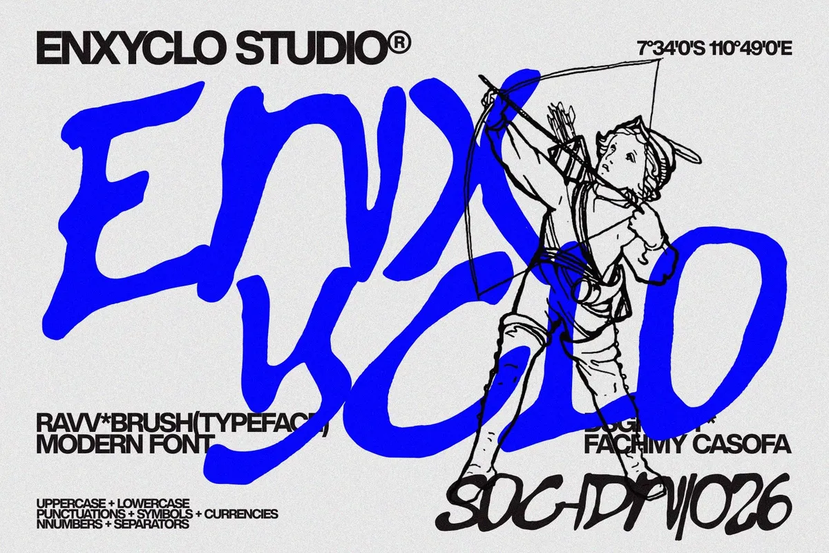 Gowak - Raw Expressive Brush Font