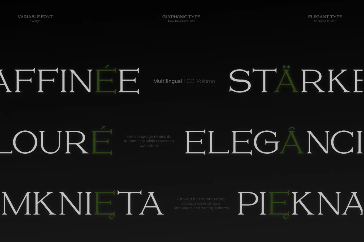 GC Volumn - Elegant Serif Font