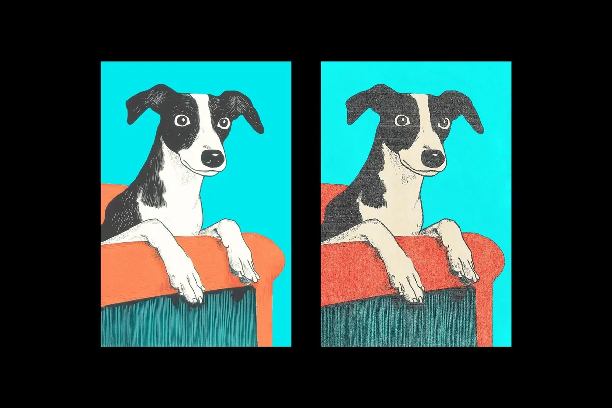 Retro Paper Print Design Effect
