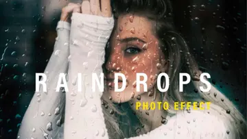 Rain On The Glass Photo Effect