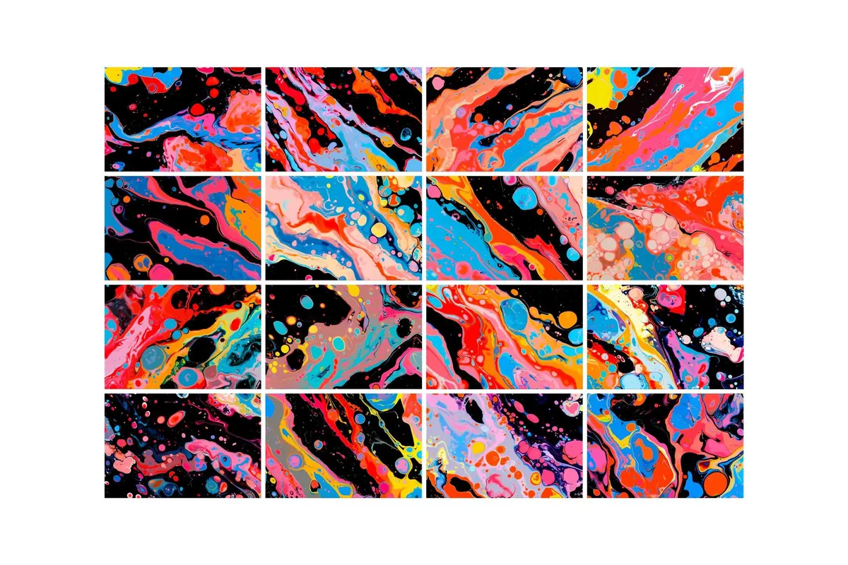 Abstract Liquid Ink Backgrounds