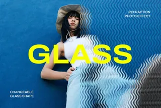 Wavy Glass Photo Effect