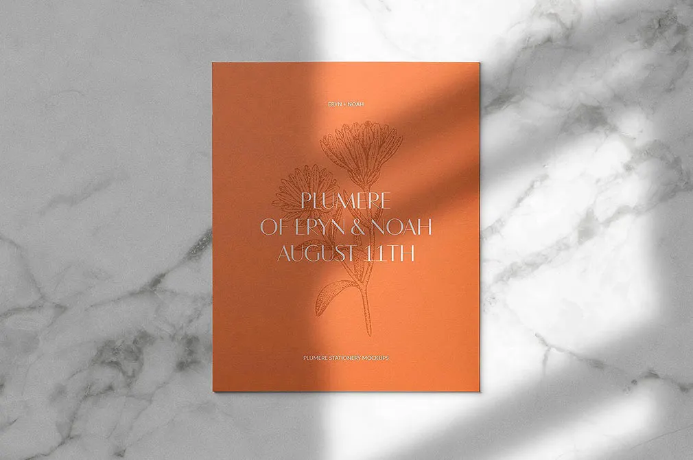 Plumere: Shadow Stationery Mockups