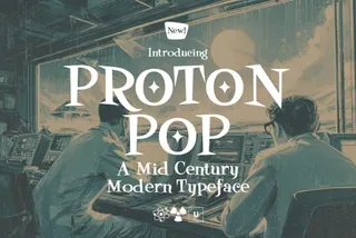 Proton Pop - Mid Century Modern Font