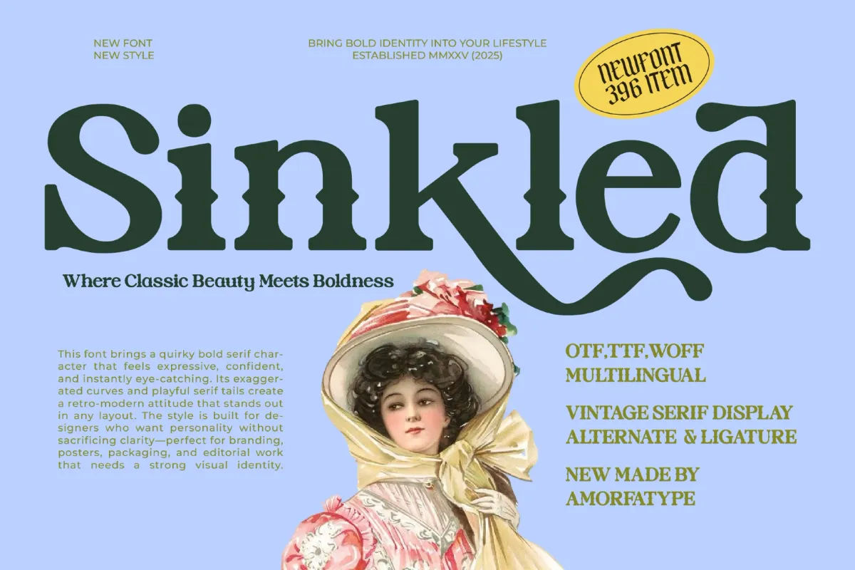 Sinkled - Vintage Serif Display Font