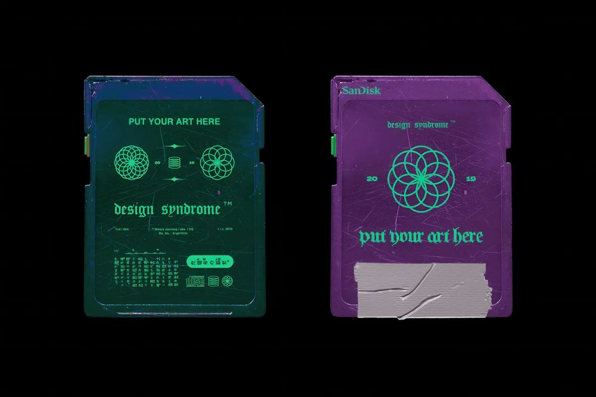 SD Card Mockup