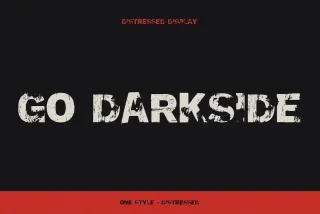 GO Darkside - Grunge Punk Font