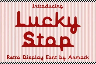 Lucky Stop — Display Retro-Vibe Font
