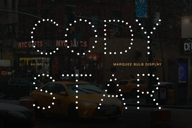 Codystar — Free Marquee Bulb Font