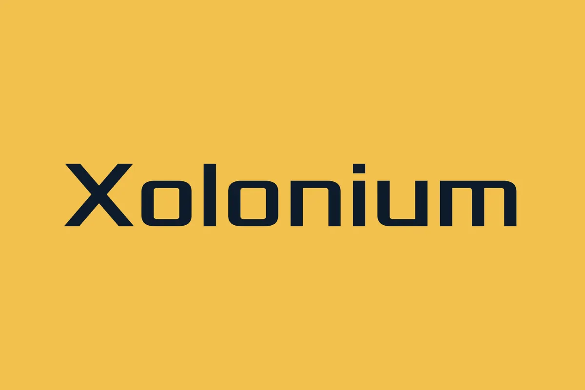 Xolonium - 90s Sci-Fi Font
