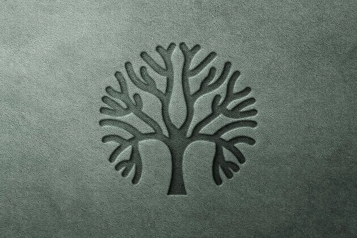 Leather Pressed Text & Logo Mockup