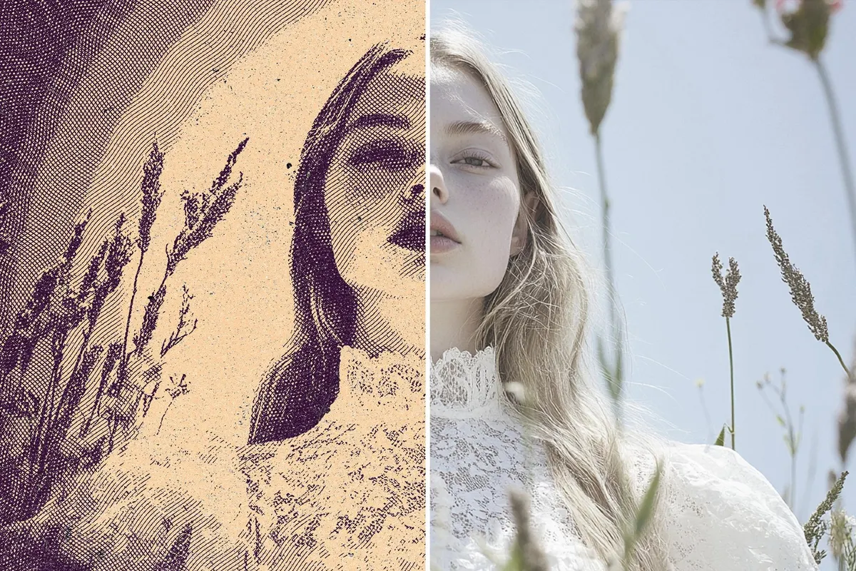 Color Engraving Photo Effect