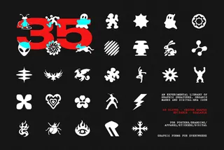 Glyphs. 35 Experimental Vector Shapes & Creatures