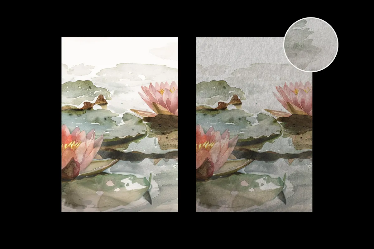 12 Watercolor Paper Textures