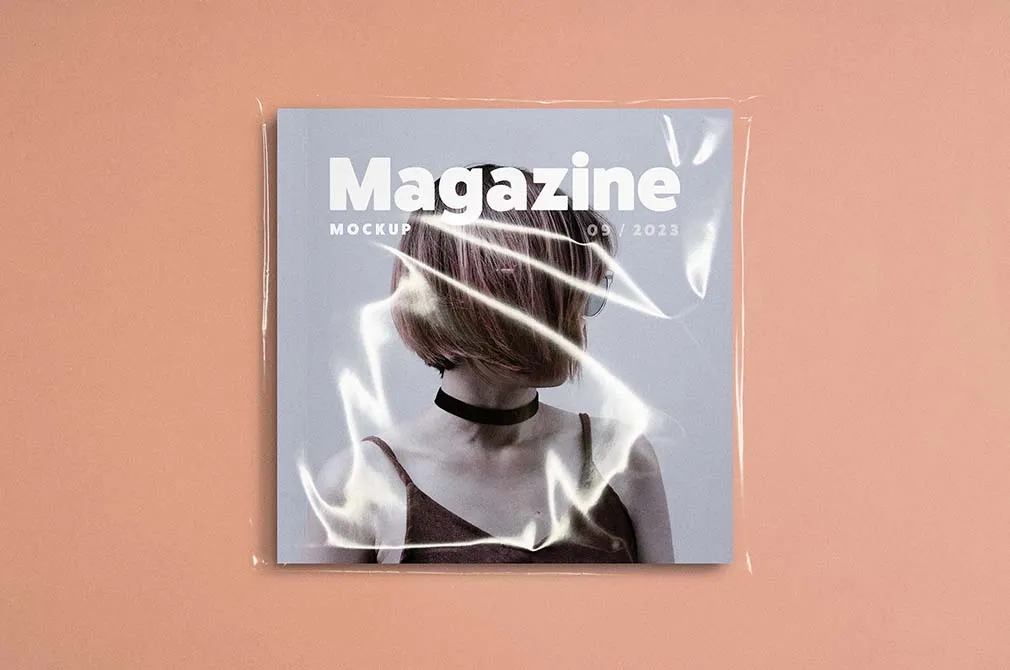 Square Magazine Mockup