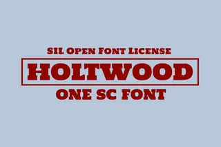 Holtwood One SC Font