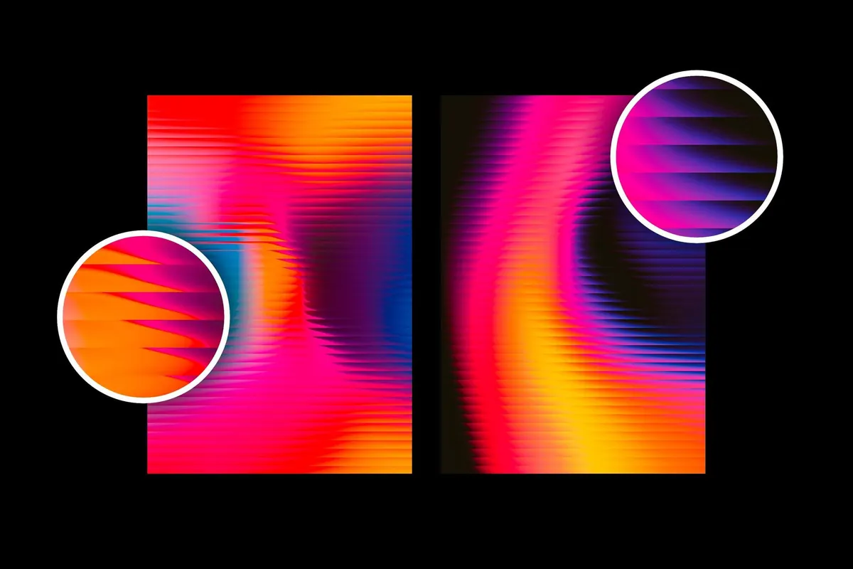 Ribbed Glass Backgrounds Collection