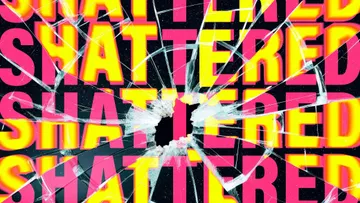 Shattered Distortion Text Effect