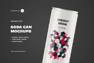 Tall Can Mockup