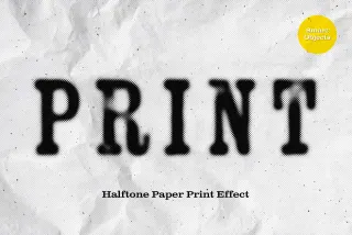 Blurred Dots Paper Print Effect