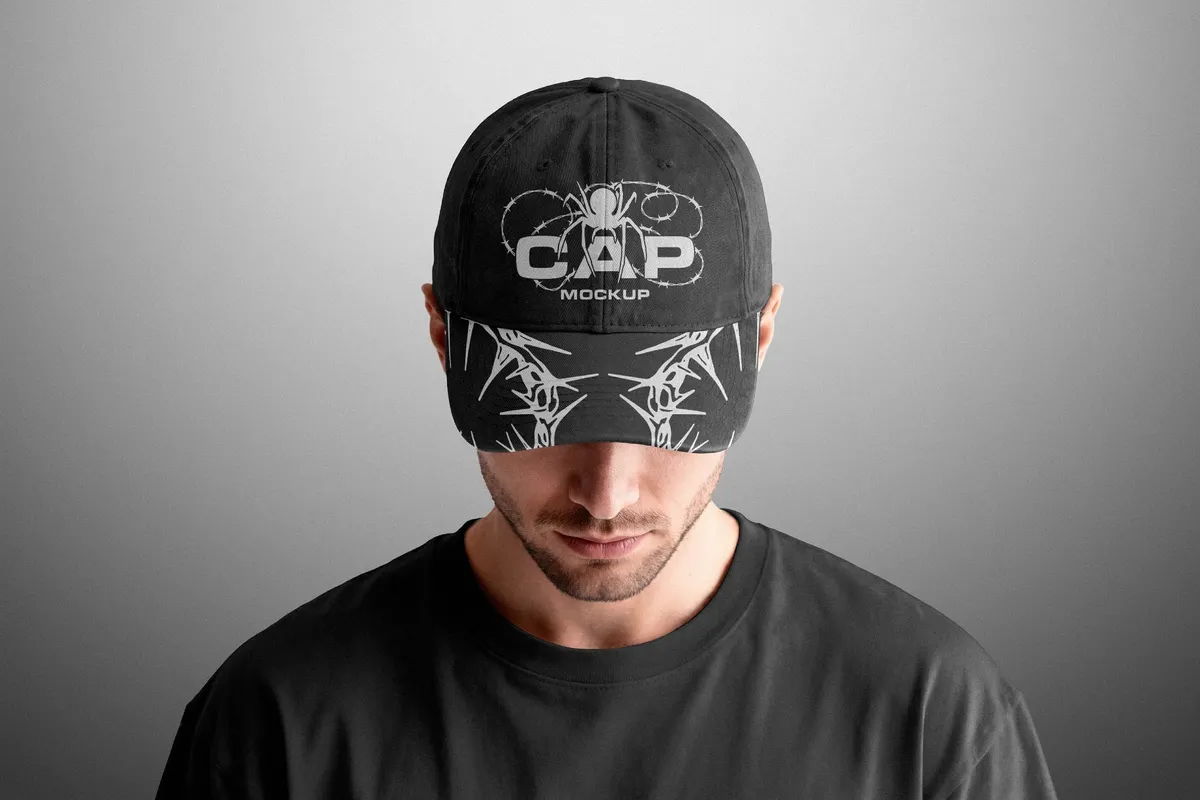 Front View Cap Mockup